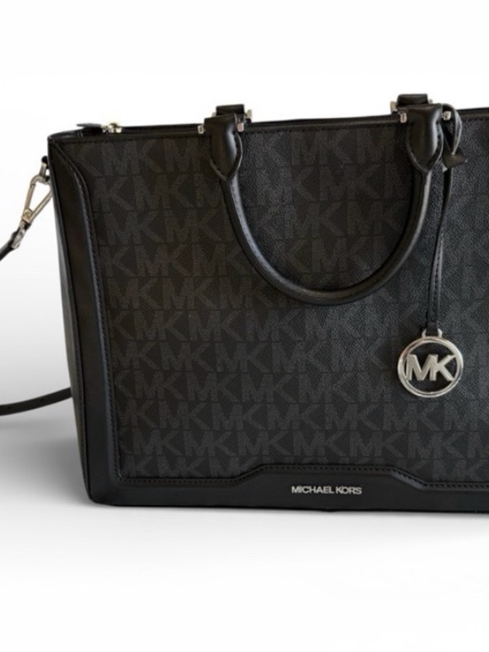Michael Kors Signature Logo Jessie Large Top Zip Tote